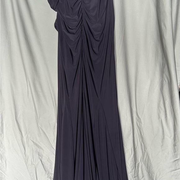 Mac Duggal 26517 NWT FOLDOVER OFF-THE-SHOULDER SLIT GOWN - Picture 4 of 6